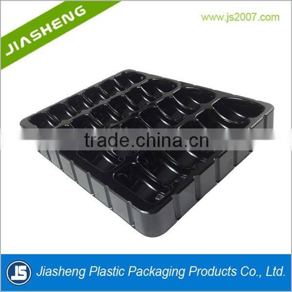 2016 new style hot selling Food grade 24 pcs blister macarons packaging box,cake clamshell,plastic macaron tray