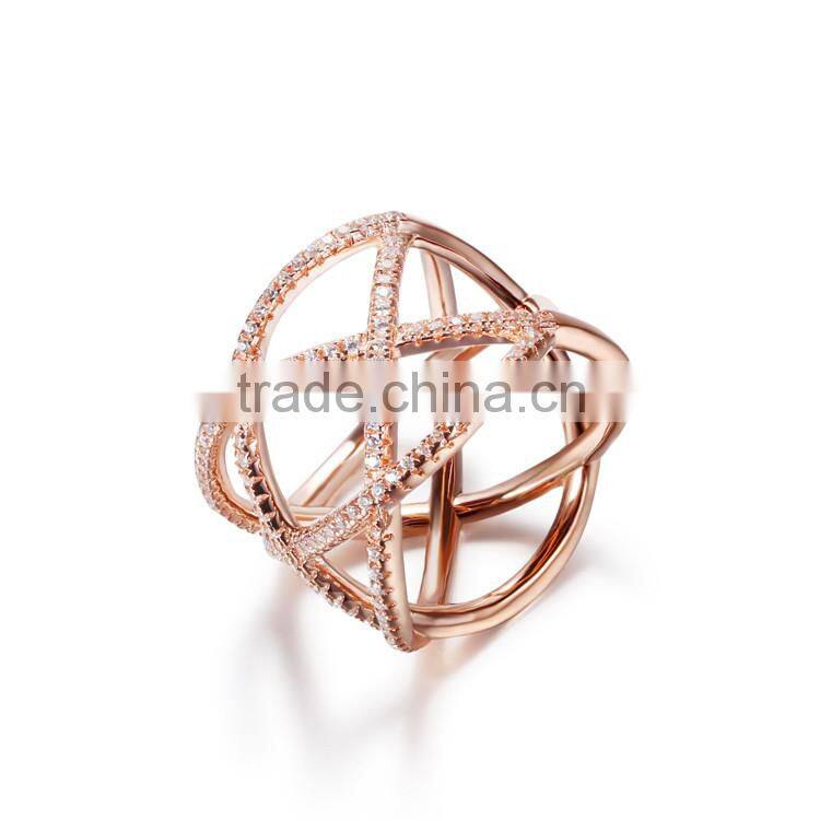 2015 Newest Autumn Sterling Silver Ring CZ and jewelry 925 silver and new fashion silver ring