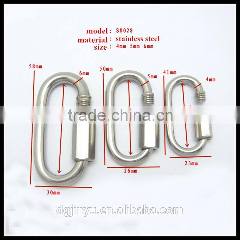 carabiner stainless steel climbing/carabiner stainless keychain/stainless steel carabiner for keychain