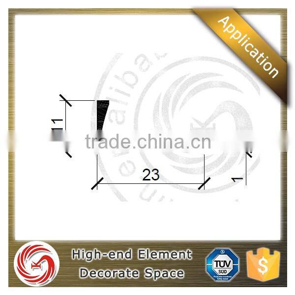 Good quality shopping mall used curved wall edge aluminum tile trim profile