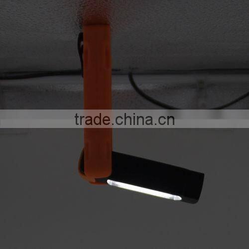 Bright COB Working Flashlight With Magnet And Hook Powered by AAA Battery