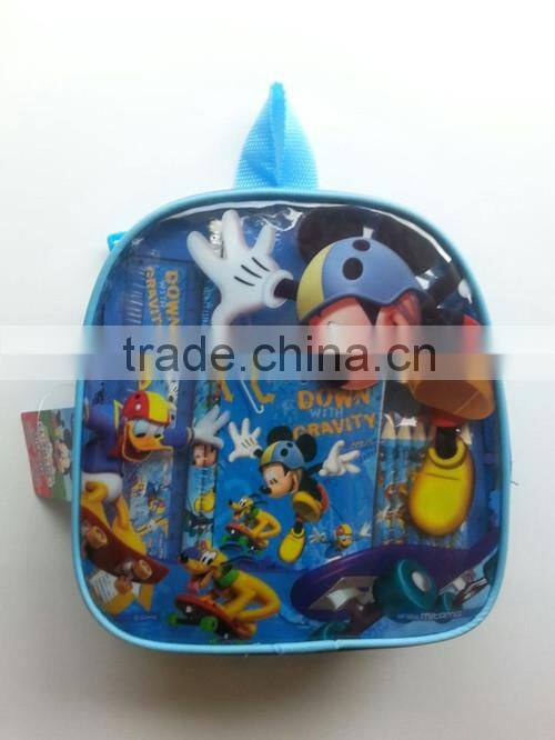 Promotion Cartoon Stationery set all kinds of pvc bags
