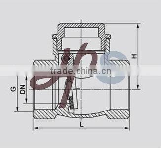 brass swing check valve
