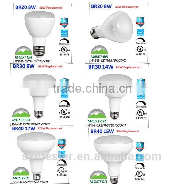 550lm 8w UL/cUL br20 led lamps bulb led br20 led r20 bulb 5000k