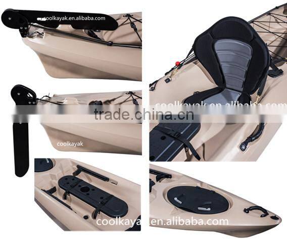new single fishing kayak dace pro angler with pedals and rudder