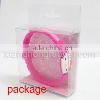 lovely silicone wristband with cartoon pendants