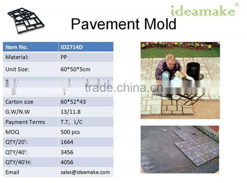 Concrete Pavement Mould New pathway maker mould DIY pathway stone mold
