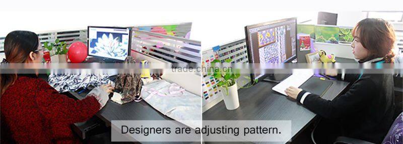 2016 coustomized white silk fabric hand painted