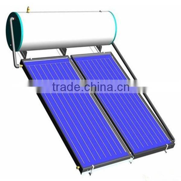 Flat panel solar water heater for home