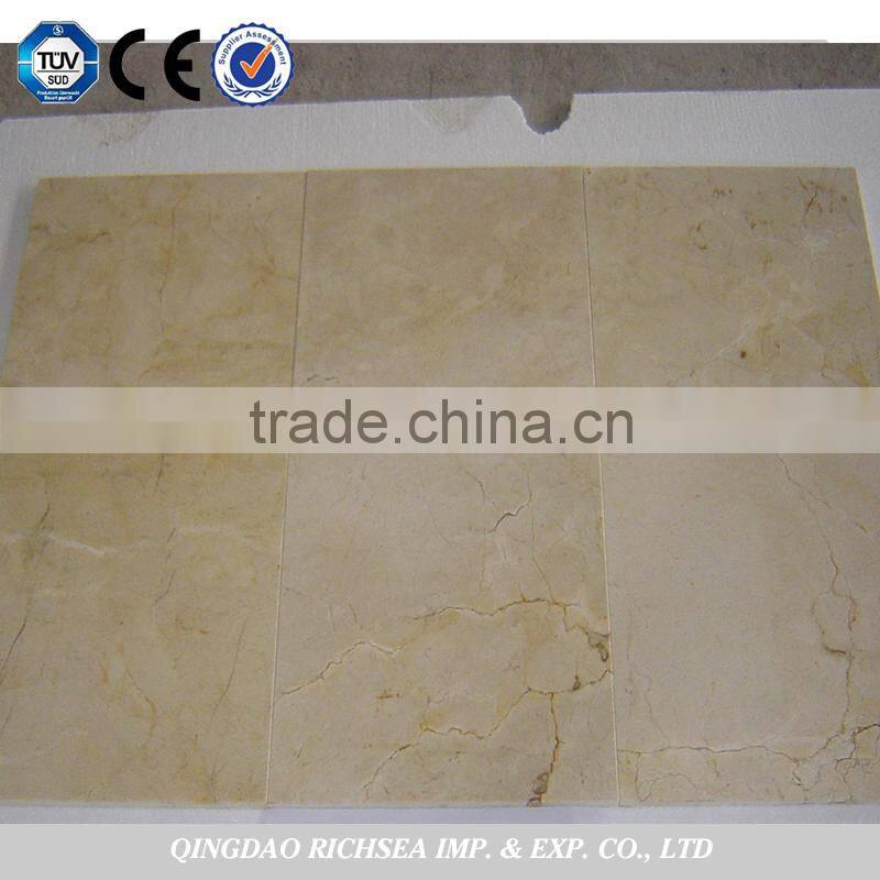 Hot sale cream marfil marble flooring tiles
