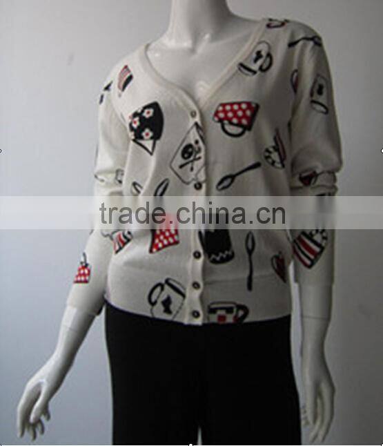 ladies' hot sell knitted sweaters