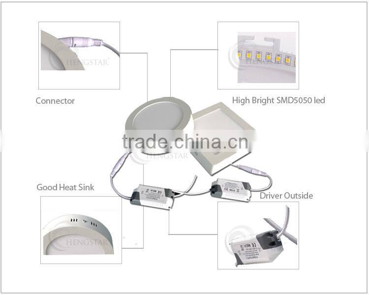 Smd 2835 led panel round light warm/pure/cool white 120 degree ra80 6w,9w,12w,18w 110v ra80 ,led round panel light