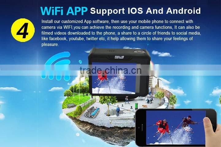 Full HD Mini Waterproof WiFi 1080p 2K Sport Action Camera Digital DV Video Camcorder