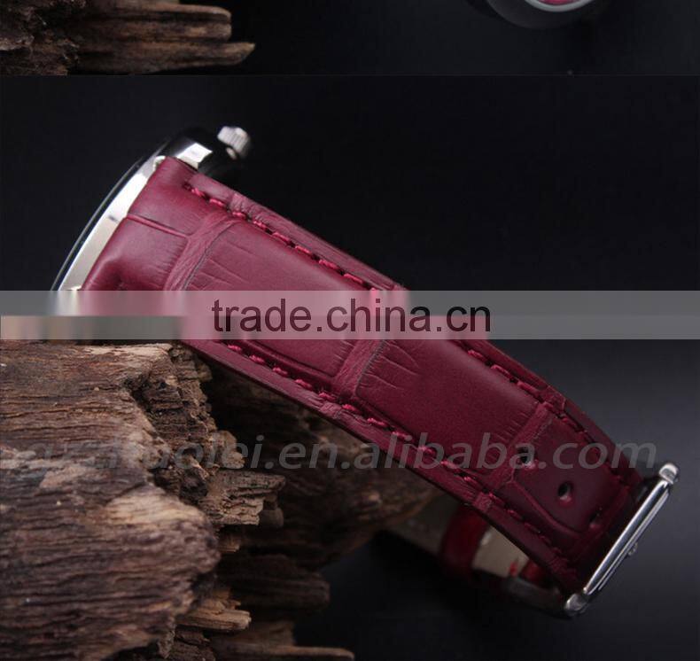 Hot fashion 18mm genuine alligator customized leather Watch strap wholesale