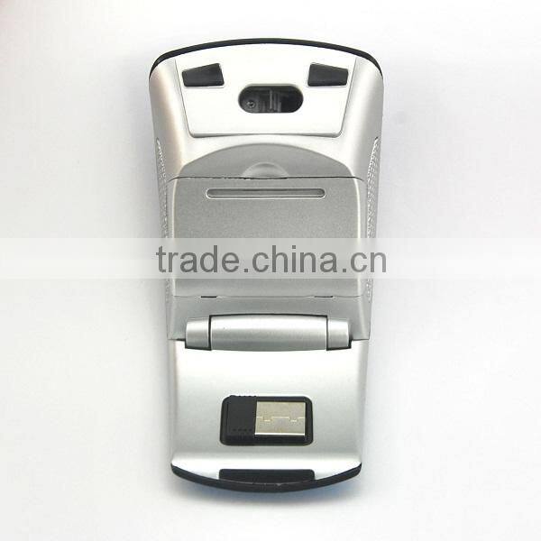 2.4Ghz wireless mouse arc shaped battery drived OEM welcomed as promotional gift