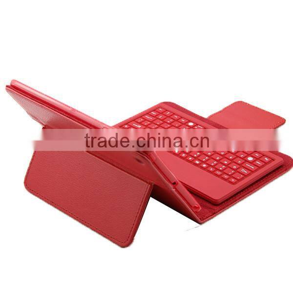 For Apple iPad Mini Stand Leather Case Cover With Removable Bluetooth Keyboard Bluetooth 3.0 keyboard technology, keyboard can