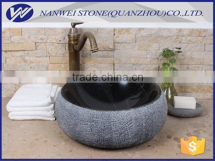 Natural marble stone sink for bathroom