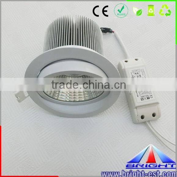 COB LED downlight Aluminium body 15W 1500 lumen COB led downlight