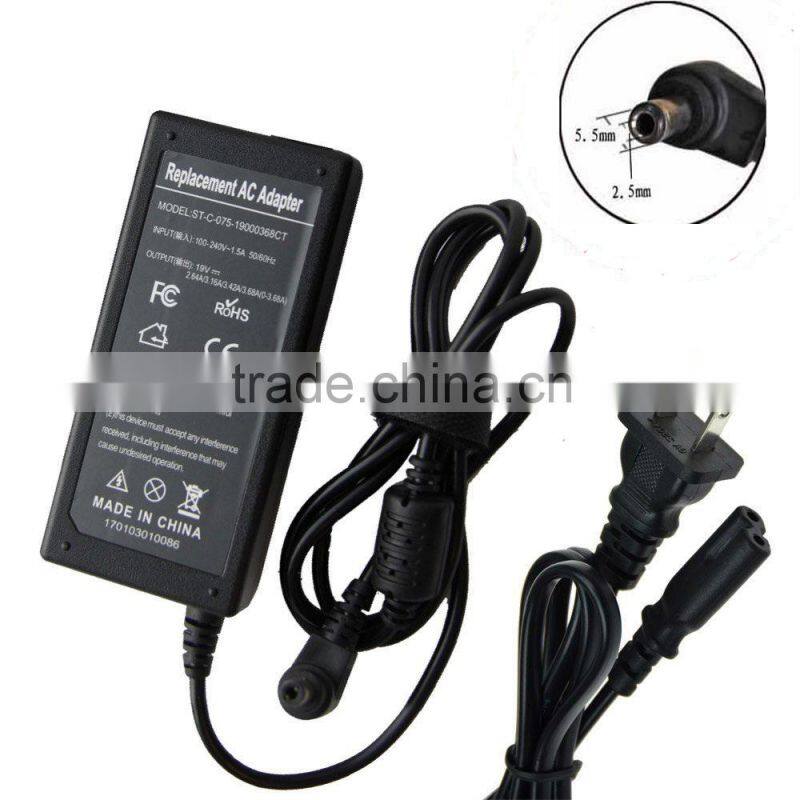Cheapest High Quality Replacement Laptop Adapter 19V3.42A 6.4x4.4mm PA-1650-68 For LG