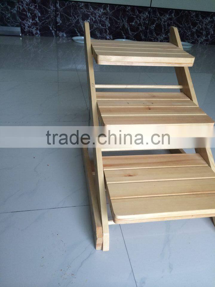 Folding Pet Wooden Ladder