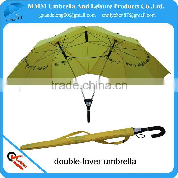 twins dual lover stick umbrella