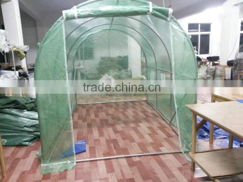 2X3m steel structure green grid PE cover Green house