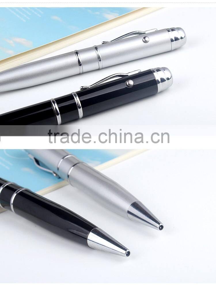 Excellent quality aluminium usb ballpoint pen with laser pointer free sample 2gb