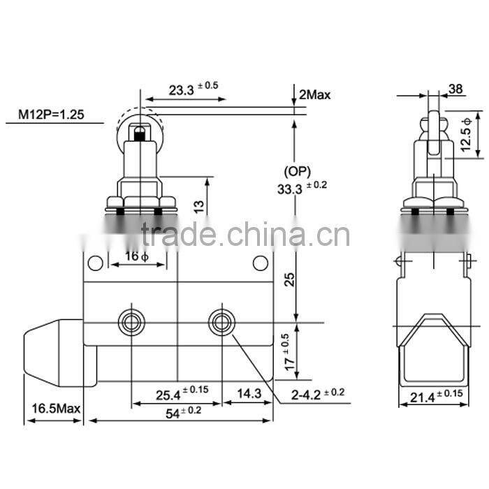 Roller Plunger Panel Mount Enclosed Limit Switch omron limit switch 7311 D4MC-5020 XCJ-110