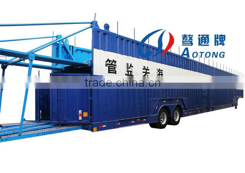 6-8 units SUVs loaing capacity 2 axles car transport trailer sale