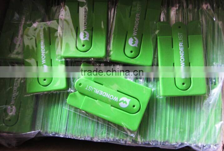 2 in 1 Promotional Silicone Mobile Phone Smart Wallet With Stand