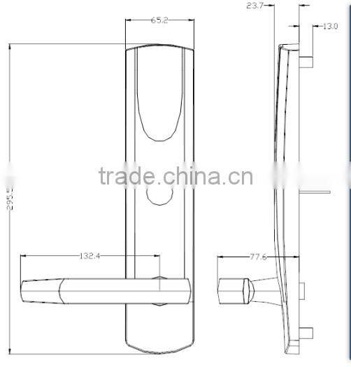 Patio Small Swipe Card Door Lock