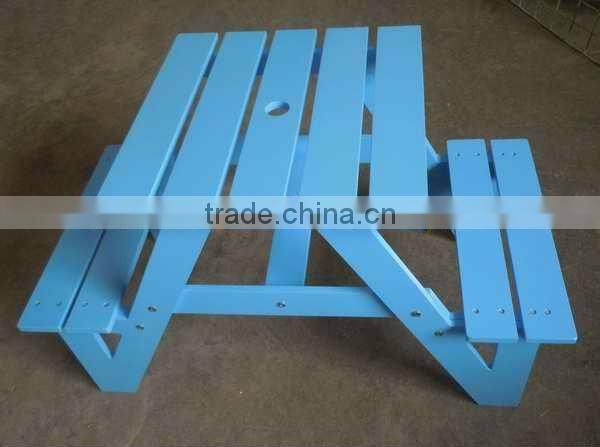 wooden table and stool for seat