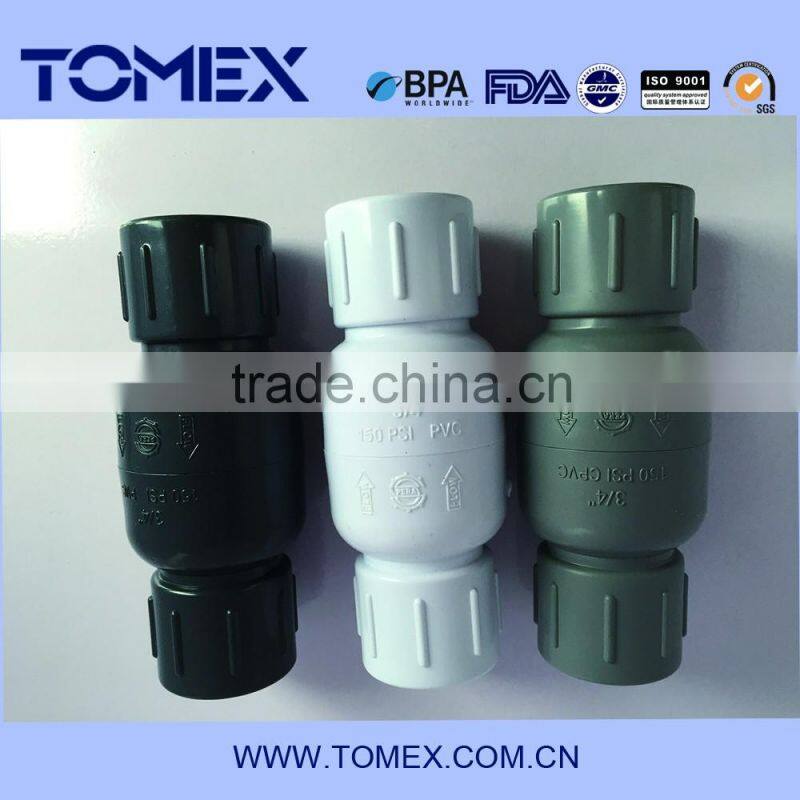 5" and 8" one way PVC / UPVC check valve with flange