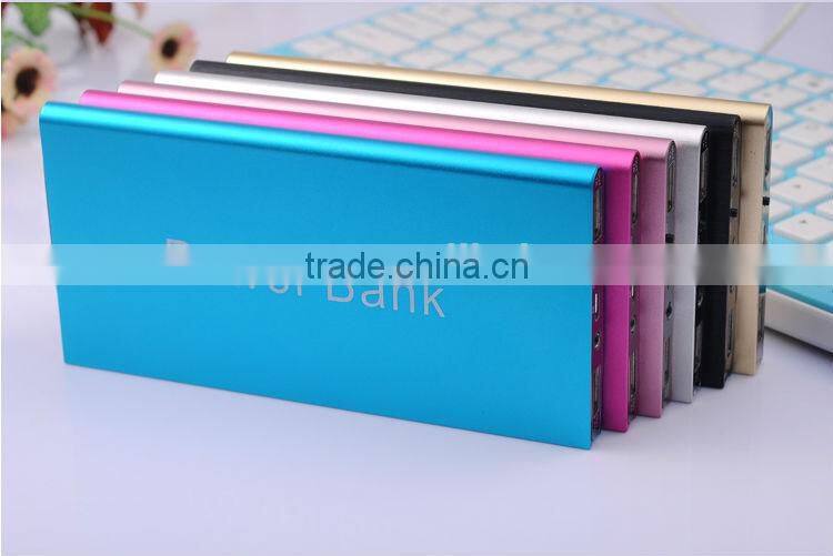 Real capacity Credit card portble smart power bank USB external power bank