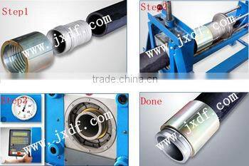 2"--6" HD Wire braided rubber hose For Concrete Pump, Connect Forging End