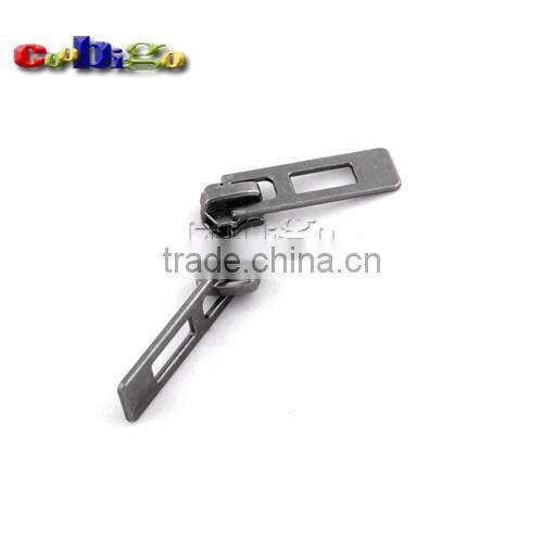 42*11mm 5# Auto Lock Zipper Slider Zinc Alloy Black Nickel For Metal Zippers #FLQ150-B