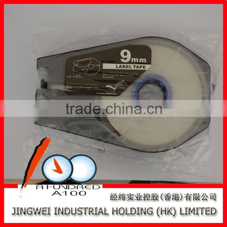 Compatible Camon tape CH-1109T 9mm Transparence label tape cable id label for cable id printer mk2500