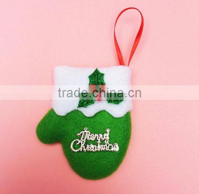 2016 christmas socks and small gloves tree hanging decoration sale supplies
