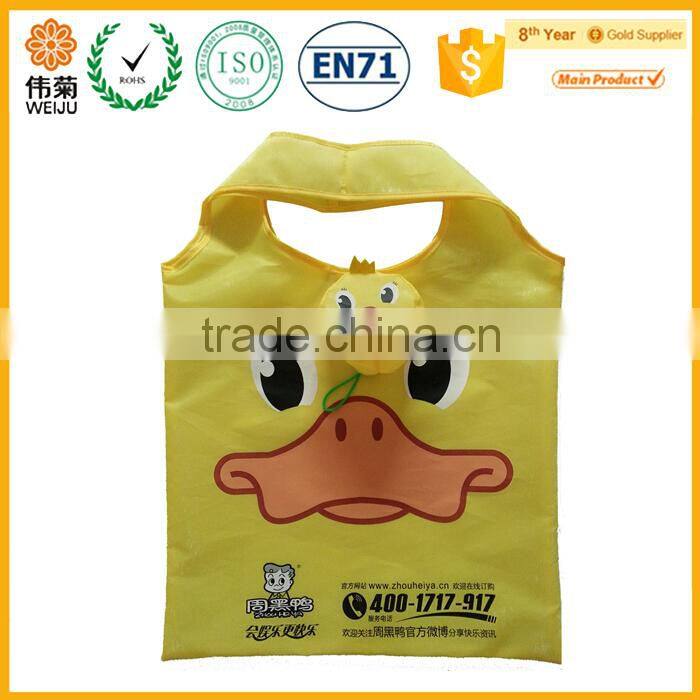 christmas custom printed reusable girl with shopping bags