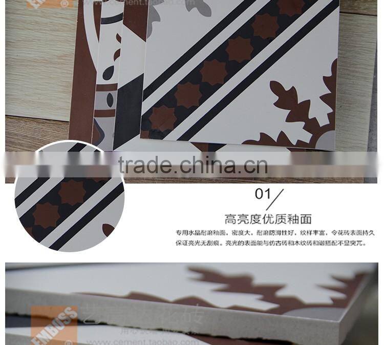 200*20mm brown color mexican kitchen wall tile rustic kitchen tile