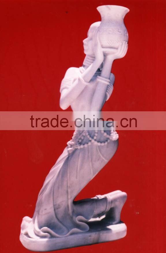 Abstract Beautiful Woman Marble Statue Hand Sculpture Carving Stone For Gift