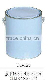 gallon/ 4L round tin paint cans tripletite