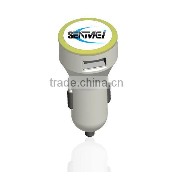 high quality factory new private model 5V 2.1A car accessory usb charger For iphone4 for iphone5 for Andriod smartphone