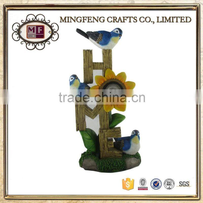 Solar Bird Light LED Decor Indoor Outdoor Art Statue Garden Yard Path