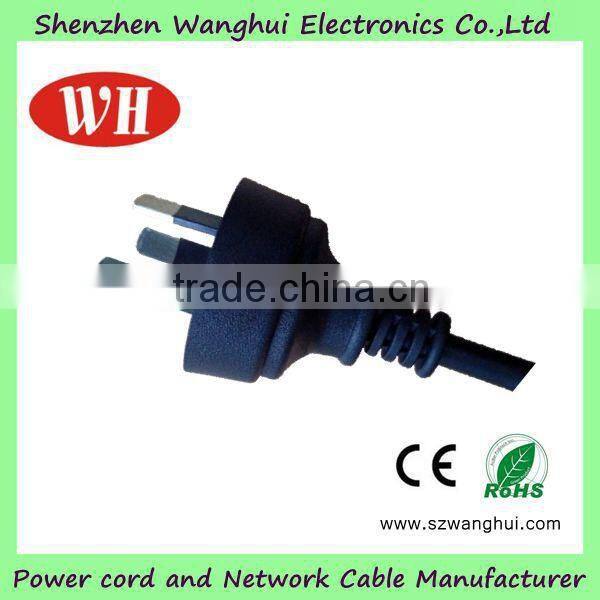 SAA certified 3 prong electrical plug Australian female power cord