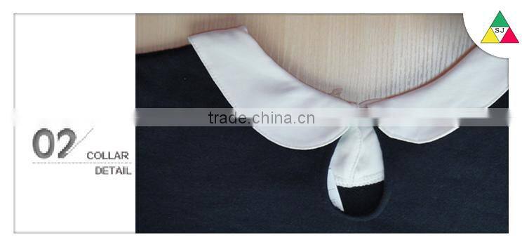 The new 2016 design promotion girls fashion sets new design long sleeve shirts