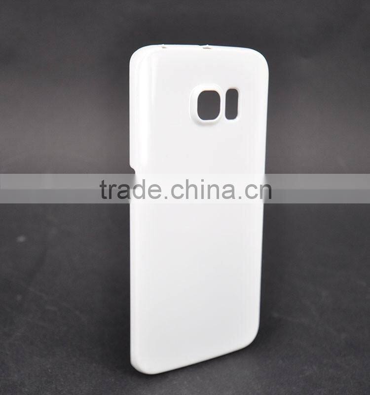 100% pure plastic coated case blank sublimation coated cover for samsung s6 edge