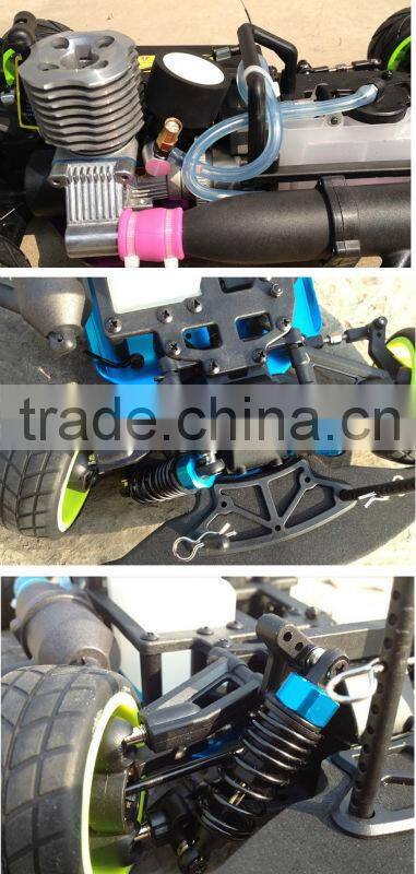 2.4G 4WD HSP 1/10th Scale Nitro Gas On Road Touring Car Drift car