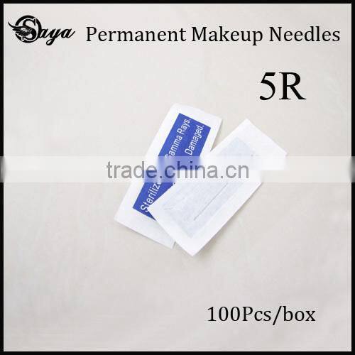 Tattoo Eyebrow Makeup Disposable Needles Medical Stainless steel Permanent Makeup Needles 5 R