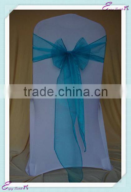 YHS#27 organza polyester banquet wedding wholesale chair cover sash